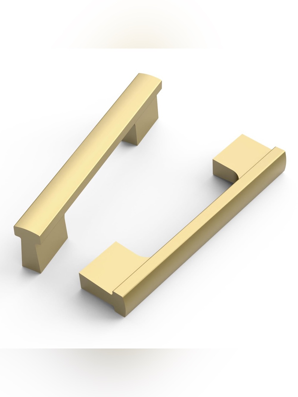 Romatee Gold Cabinet Drawer Pulls 3.75” Hole Center 10 Pack